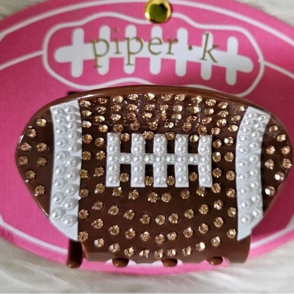 NWOT 🏈 Piper K Football Mom Game Time Tailgating Hair Claw - Picture 7 of 15